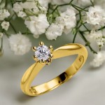 Diamantring forlovelsesring Athene 0,31 ct E-Si1 med GIA -50326031