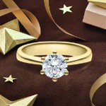 Bilde av Forlovelsesring med Lab Grown diamant i 1.00 ct og River (E) - VVS2 - LG1001801gg