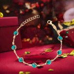 Bilde av Armbånd Alva Drops i forgylt sølv med zirkonia, 19 cm - 3024919