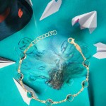 Bilde av Armbånd Alva Drops i forgylt sølv med zirkonia, 19 cm - 3024919