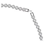 Swarovski collier Una Angelic Round cut, Long, White, Ruthenium plated - 5681057