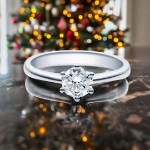 Bilde av Forlovelsesring med Lab Grown diamant i 0.70 ct og River (E) - VVS2 - LG0701801hg