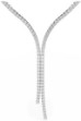 Swarovski collier Matrix Y necklace Round cut, White, Rhodium plated - 5707988