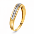 Gullring i 14 kt gult gull - 50420-64