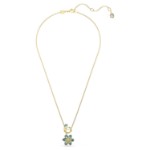 Swarovski smykke Idyllia pendant Mixed cuts, Flower, Blue, Gold-tone plated - 5709029