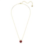 Swarovski smykke Bella V pendant Round cut, Red, Gold-tone plated - 5724287