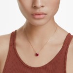 Swarovski smykke Bella V pendant Round cut, Red, Gold-tone plated - 5724287