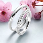 Gifteringer i hvitt gull 14 kt, 2.5 mm & 3 mm. GERSTNER - 28457