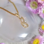 Diamant smykke i gull 14kt med diamanter 0,015 ct W-Si - bur242735
