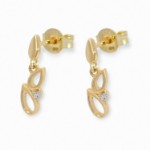 Diamantsett i gult gull 14 kt - BUR242735/738128