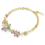 Swarovski collier Idyllia Mixed cuts, Flower, Multicolored, Gold-tone plated - 5709030