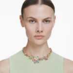 Swarovski collier Idyllia Mixed cuts, Flower, Multicolored, Gold-tone plated - 5709030