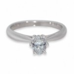 Diamantring forlovelsesring med oval diam. 0,50 ct i 14kt gull. Leticia - 1800705000