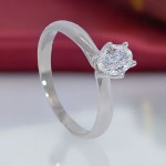 Diamantring forlovelsesring med oval diam. 0,50 ct i 14kt gull. Leticia - 1800705000