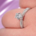 Diamantring forlovelsesring med oval diam. 0,50 ct i 14kt gull. Leticia - 1800705000