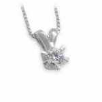 Diamantsmykke Sofia i hvitt gull med 0,30 ct TW-Si-1120730