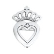 Brosje Prinsesse kvit, liten - 569143