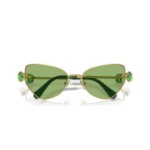 Swarovski solbriller Cat-eye shape, SK7003, Green - 5679537