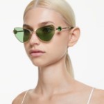 Swarovski solbriller Cat-eye shape, SK7003, Green - 5679537