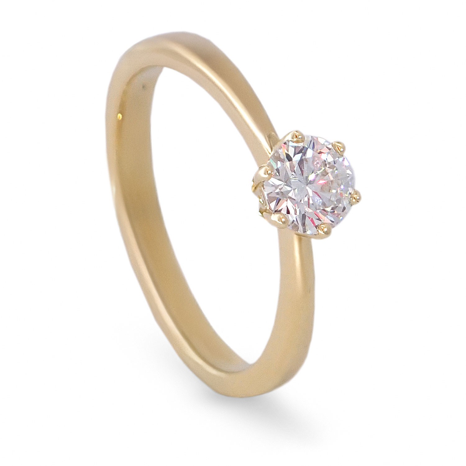 Diamantring forlovelsesring Frøya 0,50 ct River (D)-Si1 - 3106050