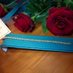 Armbånd i gult gull 14kt, 19 cm - 17GU4419-U