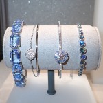Swarovski armbånd Imber Tennis bracelet Mixed round cuts, Blue, Rhodium plated - 5719282