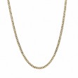 Herrekjede IGGY small i forgylt stål, matt, 60cm/3 mm - 362907