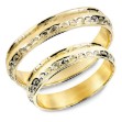 Gifteringer i gult gull  14kt,  4,5 mm. SNORRE– 60345