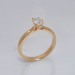 Diamantring forlovelsesring med oval diam. 0,40 ct  River (E)-VS2. Leticia - 1800705000gg