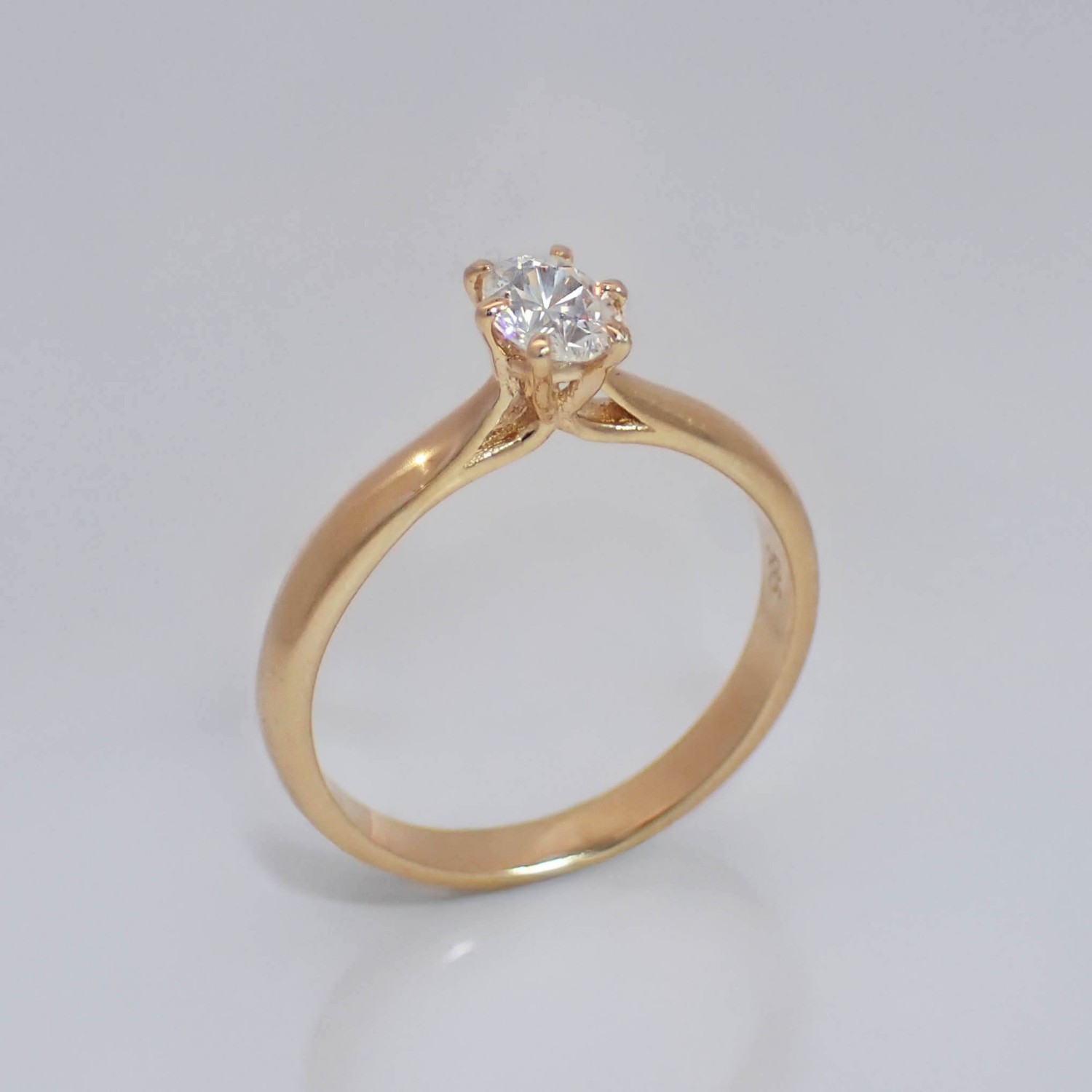 Diamantring forlovelsesring med oval diam. 0,40 ct  River (E)-VS2. Leticia - 1800705000gg