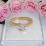 Diamantring forlovelsesring med oval diam. 0,40 ct  River (E)-VS2. Leticia - 1800705000gg
