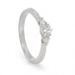 Diamantring i hvitt gull 0.32 ct. TW-Si - coc5000549hv