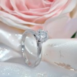 Forlovelsesring  med lab grown diamant 1,00 ct  River (E) - VS2. Leticia - 18007100LG