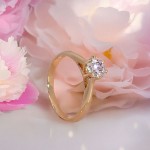 Forlovelsesring  med lab grown diamant 0,73 ct  River (E) - VS2. Leticia - 18007073LG