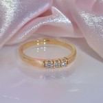 Iselin alliansering i gult gull med diamanter - 85030500