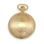 Bonett lommeur double quartz m/mønster inkl. kjede - 428DM