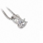 Diamantsmykke i hvitt gull med 0,25 ct TW-Si - 13990025