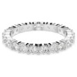 Swarovski Matrix Vittore ring Round cut, White, Silver-tone finish - 5705604