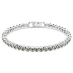 Swarovski armbånd Imber Emily Tennis bracelet Round cut, Black, Rhodium plated - 5734238