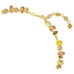 Swarovski collier Gema Tennis necklace Mixed cuts, Yellow, Gold-tone plated - 5718071