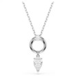 Swarovski smykke Mesmera pendant Pear cut, White, Rhodium plated - 5723146