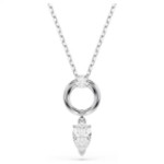 Swarovski smykke Mesmera pendant Pear cut, White, Rhodium plated - 5723146