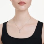 Swarovski smykke Mesmera pendant Pear cut, White, Rhodium plated - 5723146