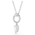 Swarovski smykke Mesmera pendant Pear cut, White, Rhodium plated - 5723146