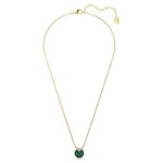 Swarovski smykke Bella V pendant Round cut, Green, Gold-tone plated - 5735387