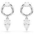 Swarovski øredobber Mesmera drop earrings Mixed cuts, White, Rhodium plated - 5723177