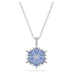 Swarovski smykke Magic pendant Snowflake, Blue, Rhodium plated - 5735399