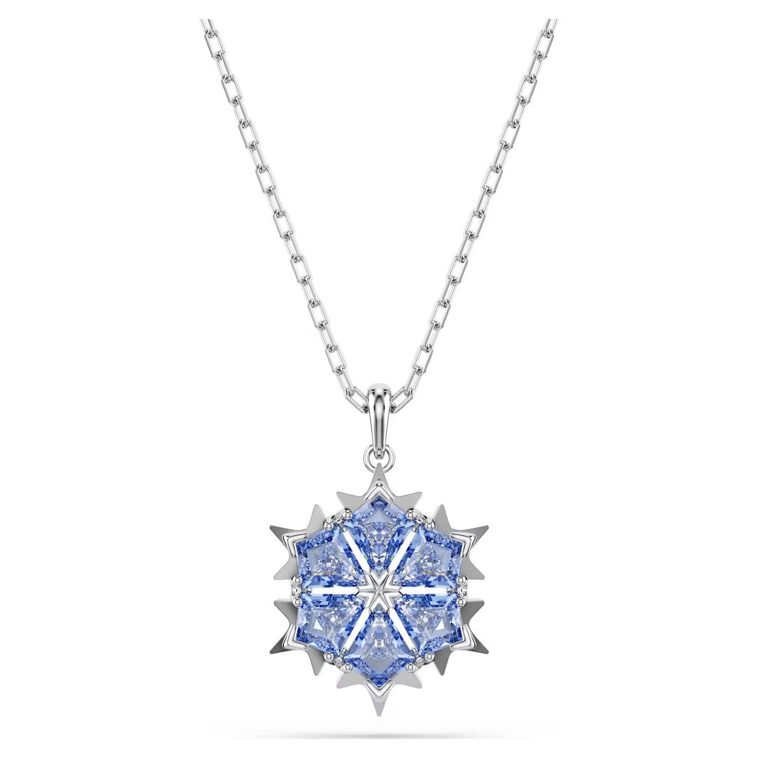 Swarovski smykke Magic pendant Snowflake, Blue, Rhodium plated - 5735399
