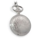 Bonett lommeur, anhengsur chrom m/lokk inkl. kjede - 418C