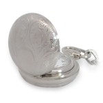 Bonett lommeur, anhengsur chrom m/lokk inkl. kjede - 418C